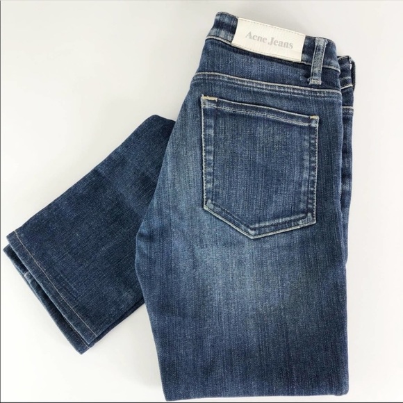 ⭐️HP!x2⭐️ Acne Studios Hex Pure Dark Wash Straight Leg Jeans - Picture 4 of 11